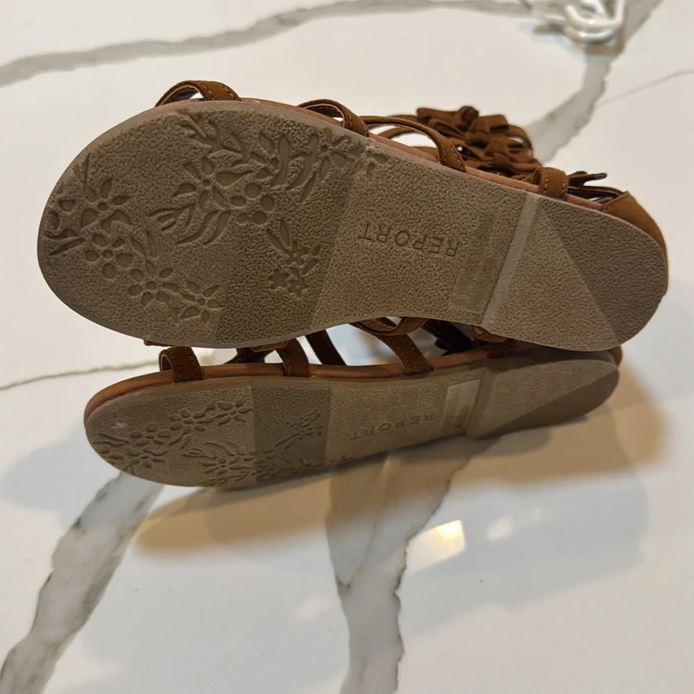 NEW Girls Report Brown Gladiator Sandals size 3 - Picture 5 of 6